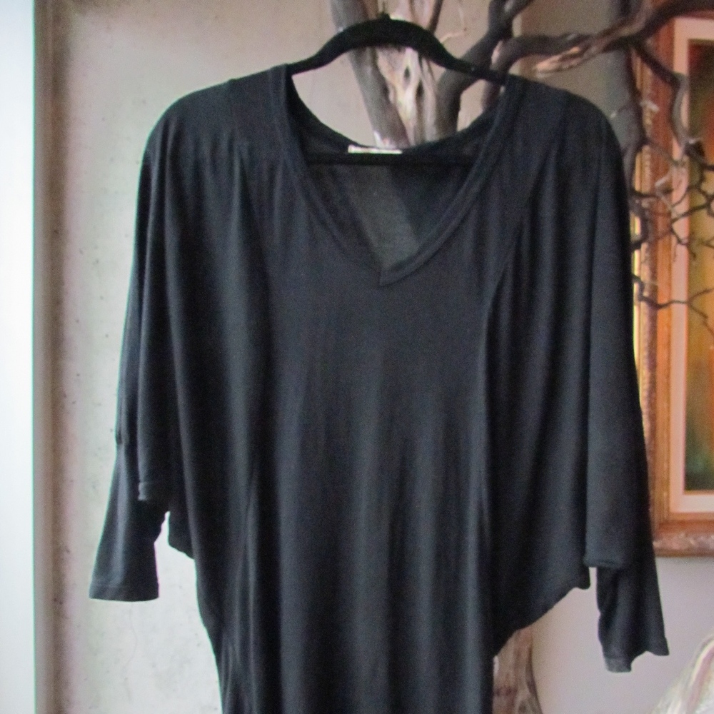 Black 3/4 Sleeve Top